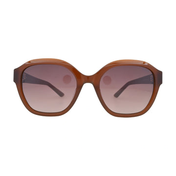 ELLE EL14965 Brown Square Sunglasses front view