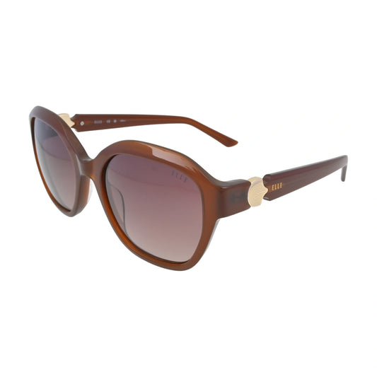 ELLE EL14965 Brown Square Sunglasses side profile