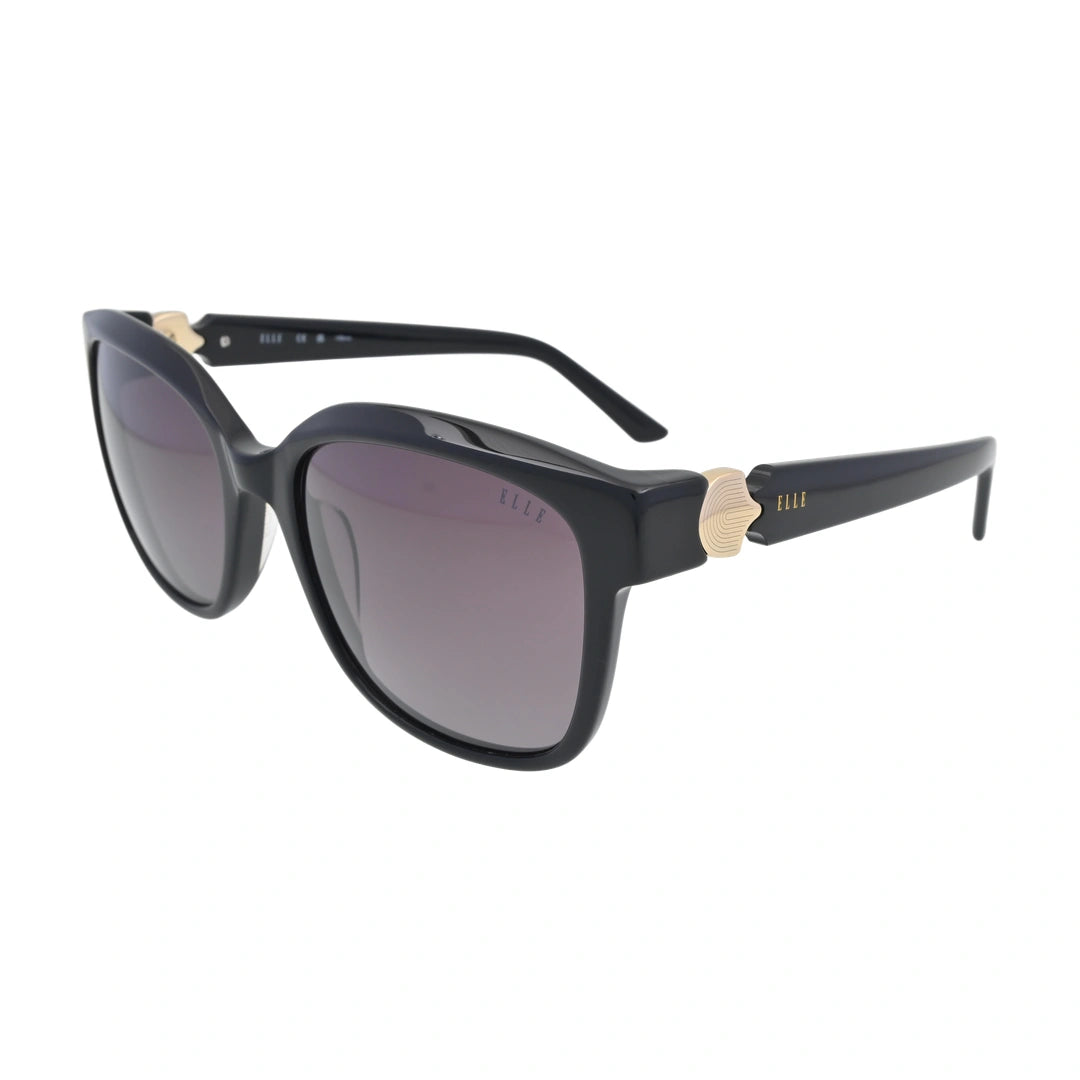 ELLE EL14966 Black Square Sunglasses side profile