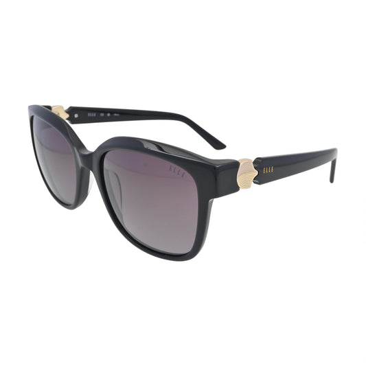 ELLE EL14966 Black Square Sunglasses side profile