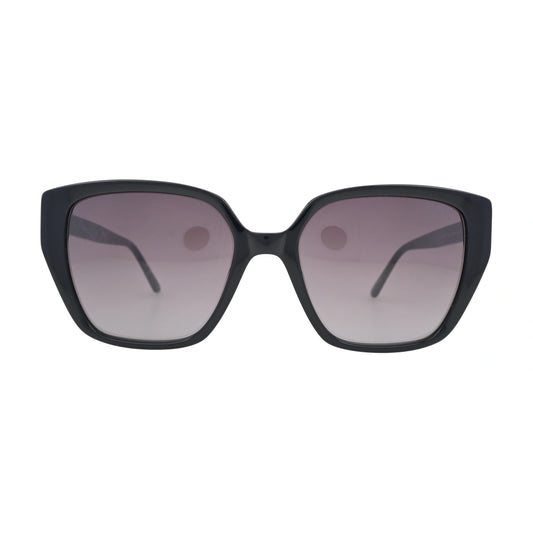 ELLE EL14984 Black Square Sunglasses front view