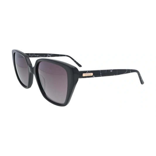 ELLE EL14984 Black Square Sunglasses side profile