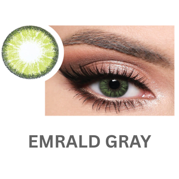Optiano Glamorous Emerald Gray Contact Lenses
