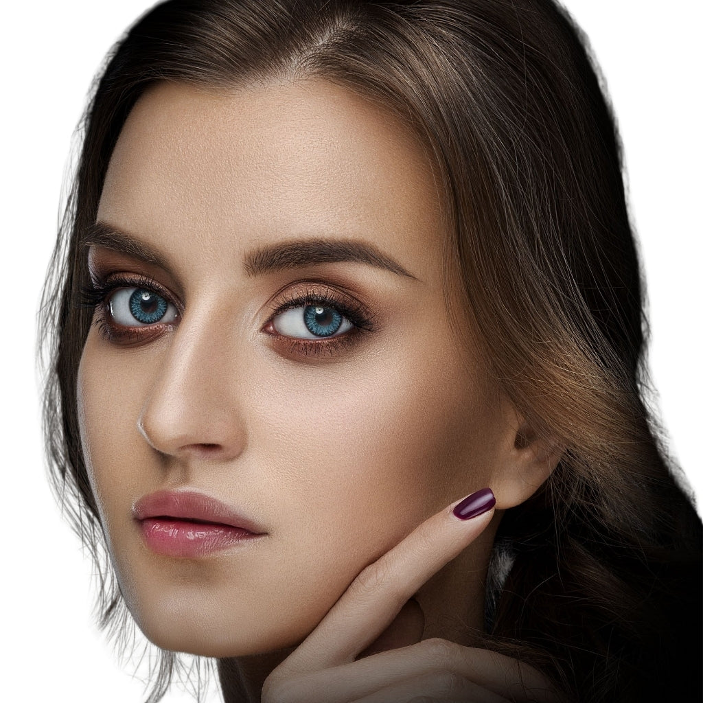 Freshkon Colors Fusion Glittering Blue Contact Lenses