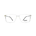 Transparent Frame Eyeglasses, side view showcasing modern, minimalist design and sturdy frame.