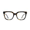 Marc Jacobs MARC 629 front view — full-rim square acetate frame in Havana tortoiseshell with clear demo lenses and integrated nose bridge