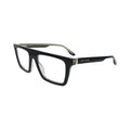 Marc Jacobs MARC 759 1EL black pattern grey — angled side view showing flat-top frame profile and gold-tone hinge with Marc Jacobs temple lettering