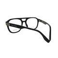 Marc Jacobs MARC 788 Havana tortoiseshell acetate frame — rear three-quarter view showing gold-tone hardware detail and Marc Jacobs temple branding