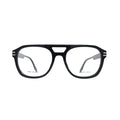 Marc Jacobs MARC 788 086 Havana — front view showing tortoiseshell double-bridge frame with squared clear lens openings and gold bridge bar