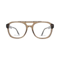 Marc Jacobs MARC 788 O9Q front view — transparent brown double-bar brow bridge acetate optical frame