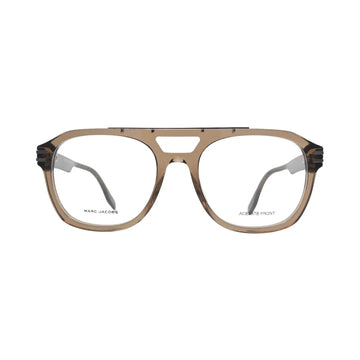 Marc Jacobs MARC 788 O9Q front view — transparent brown double-bar brow bridge acetate optical frame