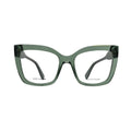 Marc Jacobs MARC 813 green square cat eye eyeglasses women — front view showing full-rim translucent green acetate frame