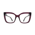 Marc Jacobs MARC 813 LHF burgundy acetate full-rim rectangular eyeglasses women front view clear lens