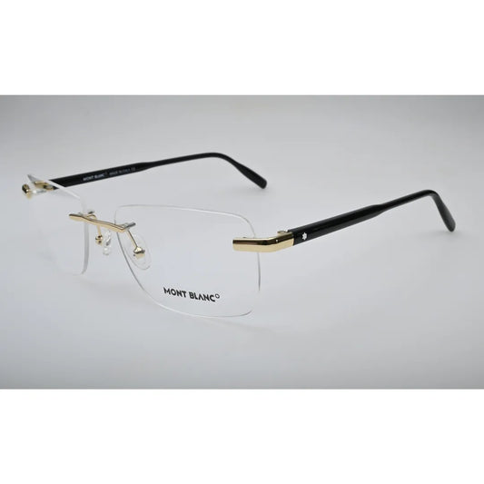 Gold Rimless Metal Eyeglasses MB-0088O back view