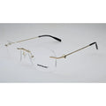 Gold Rimless Eyeglasses MB-0169O back view