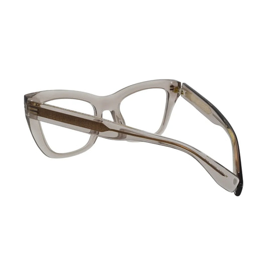 Marc Jacobs MJ1114 FWM cat-eye optical frame front view — full-rim nude acetate with upswept corners and clear demo lenses