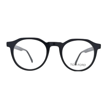 Jet Black Round Eyeglasses N004