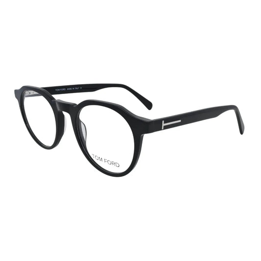 Jet Black Round Eyeglasses N004