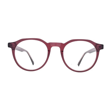 Burgundy Wine Round Eyeglasses N006
