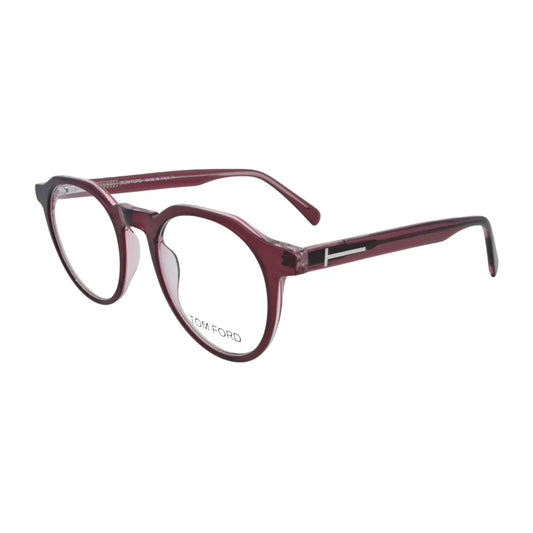 Burgundy Wine Round Eyeglasses N006