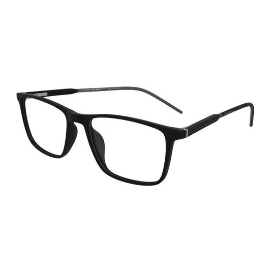 Matte Black Rectangle Eyeglasses N017