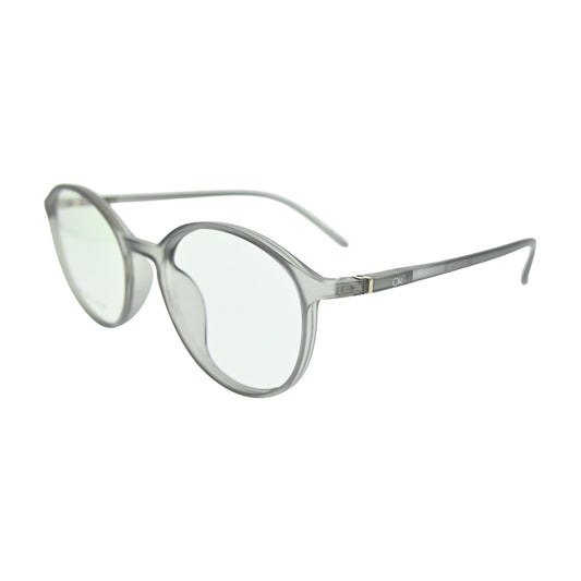 Smoke Grey Round Eyeglasses N021