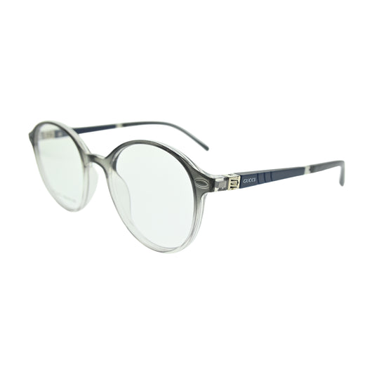 Grey Fade Round Eyeglasses N022
