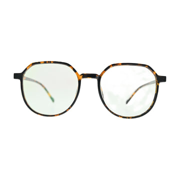Dark Tortoise Round Eyeglasses N025