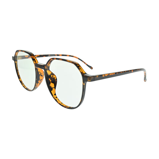 Dark Tortoise Round Eyeglasses N025