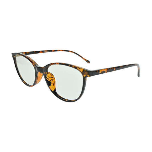 Amber Tortoise Round Eyeglasses N029