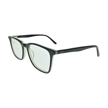Black Crystal Rectangle Eyeglasses N034