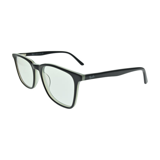 Black Crystal Rectangle Eyeglasses N034