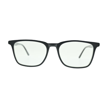 Black Crystal Rectangle Eyeglasses N034