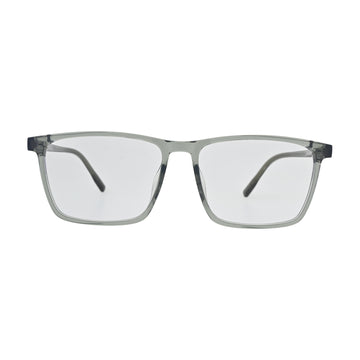 Smoke Grey Rectangle Eyeglasses N044
