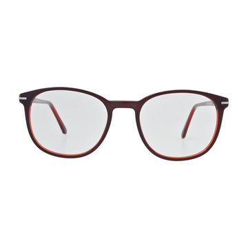 Burgundy Wine Round Eyeglasses N046