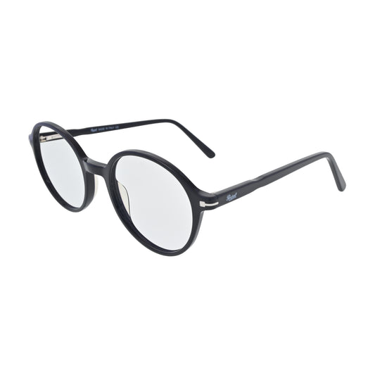 Matte Black Round Eyeglasses N047