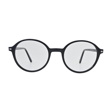 Matte Black Round Eyeglasses N047