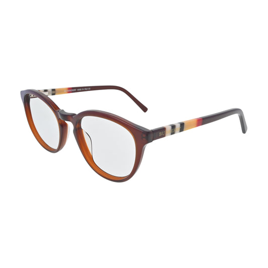 Chestnut Brown Round Eyeglasses N048