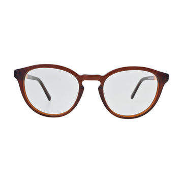 Chestnut Brown Round Eyeglasses N048