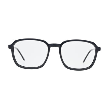 Jet Black Square Eyeglasses N053
