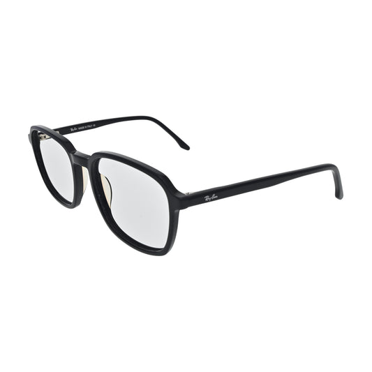 Jet Black Square Eyeglasses N053