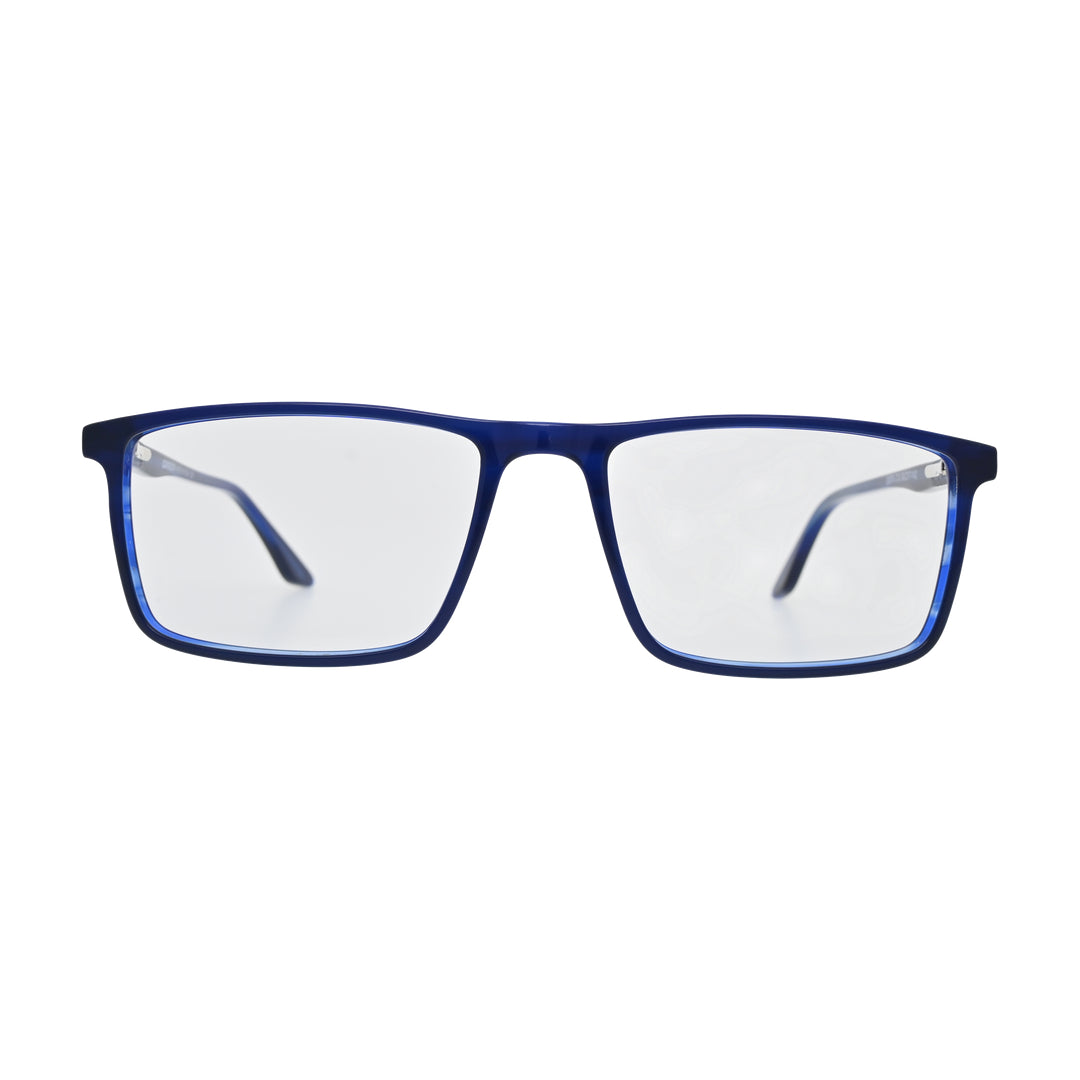 Deep Navy Rectangle Eyeglasses N058