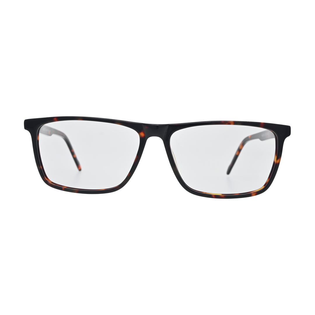 Amber Tortoise Rectangle Eyeglasses N059