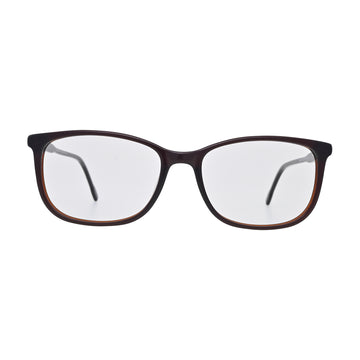 Mahogany Brown Square Eyeglasses N060