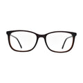 Black Rectangle Glasses with Brown Inner Rim for Women N065 – front view