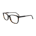 Dark Tortoise Rectangle Glasses for Women N066 – angled side view