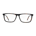Havana Tortoise Straight-Top Rectangle Glasses for Women N067 – front view