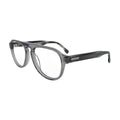 Crystal Grey Flat Bridge Aviator Glasses for Women N069 – angled side view