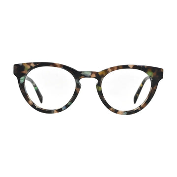Green Confetti Round Glasses for Women N071 – front view
