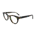 Green Confetti Round Glasses for Women N071 – angled side view